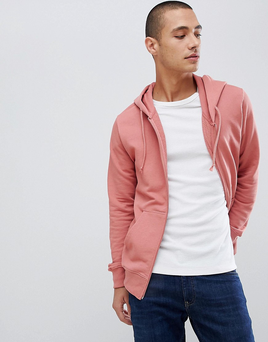 Pull&Bear Join Life Hoodie In Pink