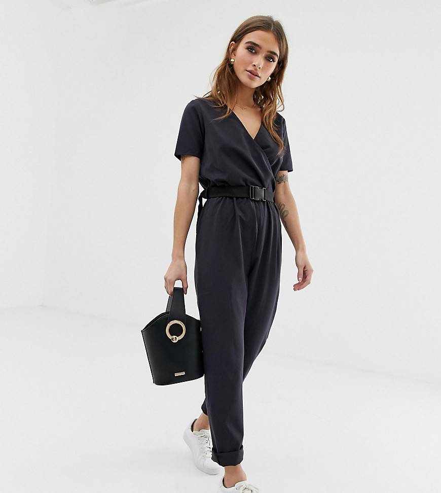 Noisy May Petite utility buckled jumpsuit