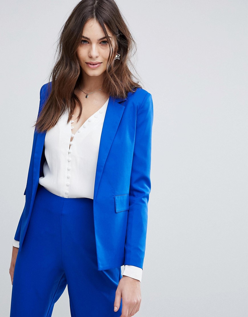 Fashion Union Tailored Blazer Co-Ord - Electric blue