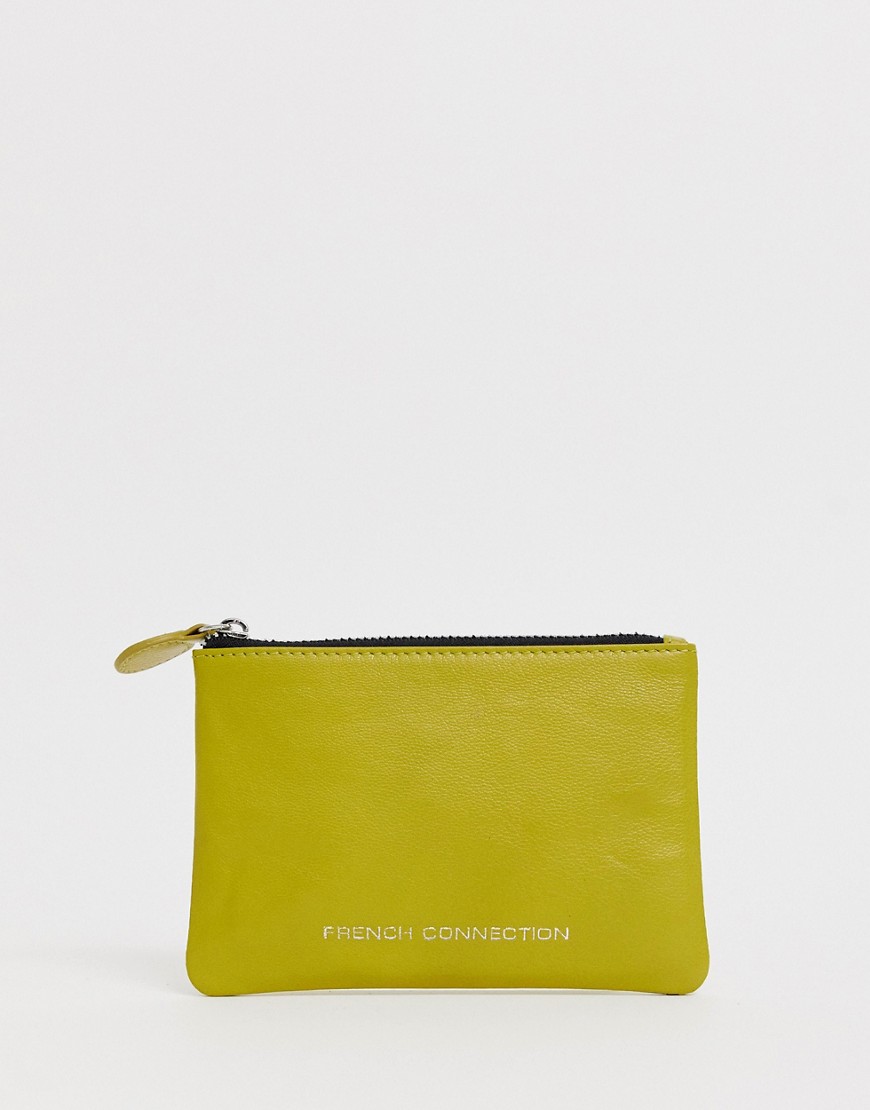 French Connection leather coin purse