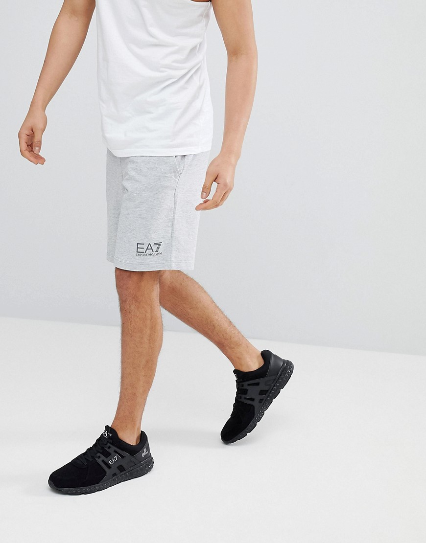 EA7 Small Logo Sweat Shorts In Grey - 3904 grey