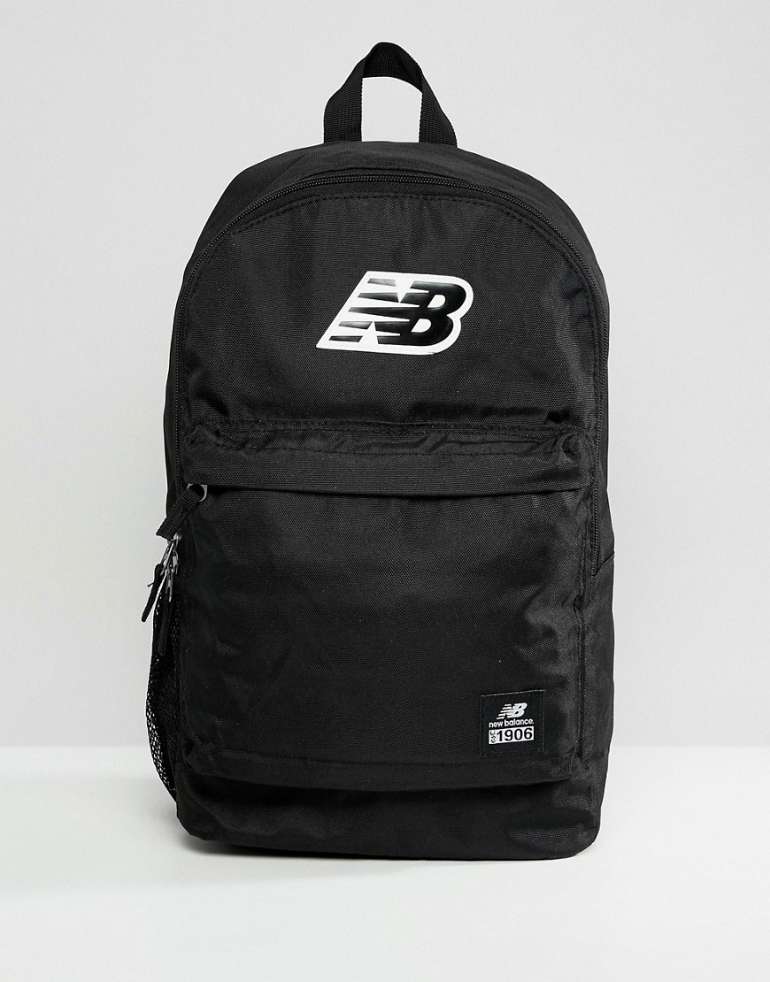 New Balance Pelham Classic logo backpack in black 500387-001