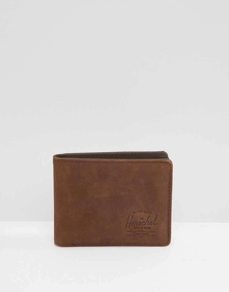 Herschel Supply Co Hank pebbled leather wallet with RFID