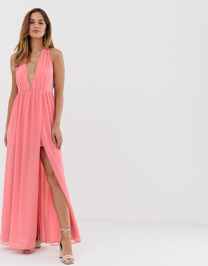 French Connection maxi dress with split detail