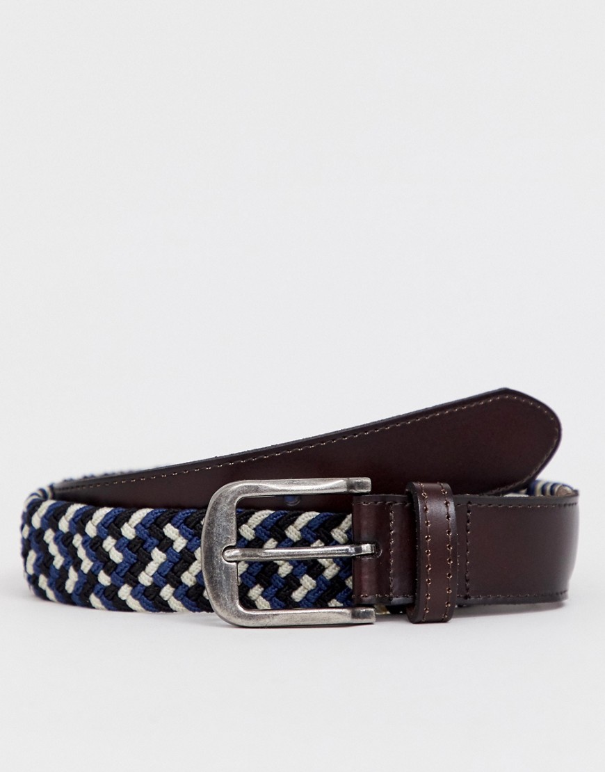 Only & Sons woven belt with buckle