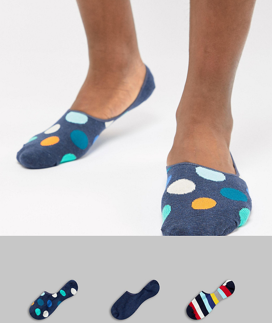 Happy Socks Trainer Liners 3 Pack - Мульти 