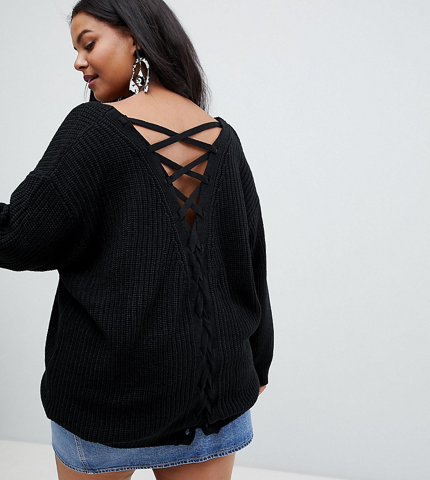 Brave Soul Plus Tammy Jumper with Cross Back Detail