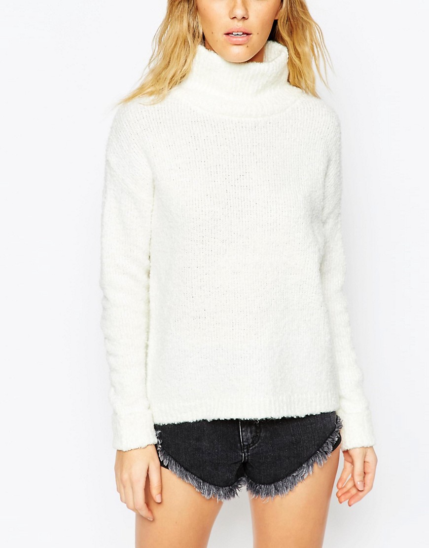 ASOS | ASOS Chunky Jumper With High Neck In Boucle at ASOS