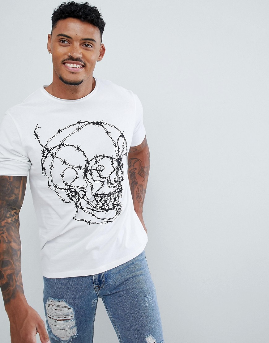 Bolongaro Trevor Skull Print T-Shirt - White