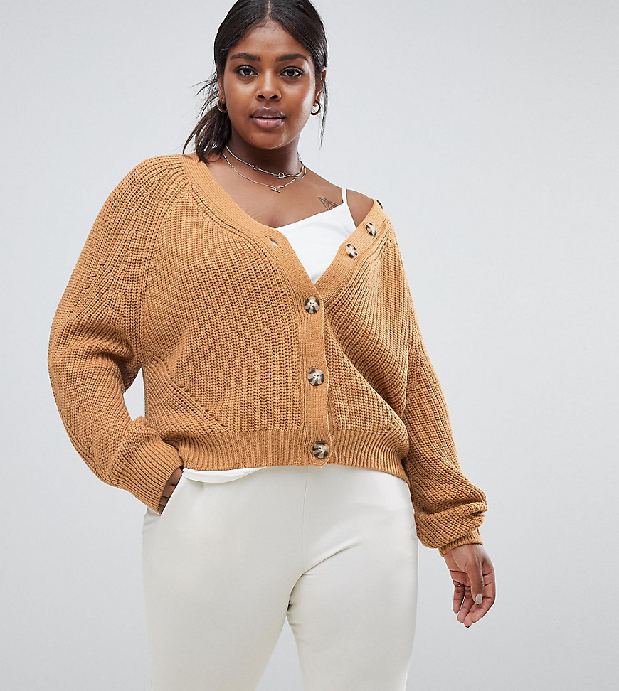 Micha Lounge Curve oversized cardigan with contrast buttons