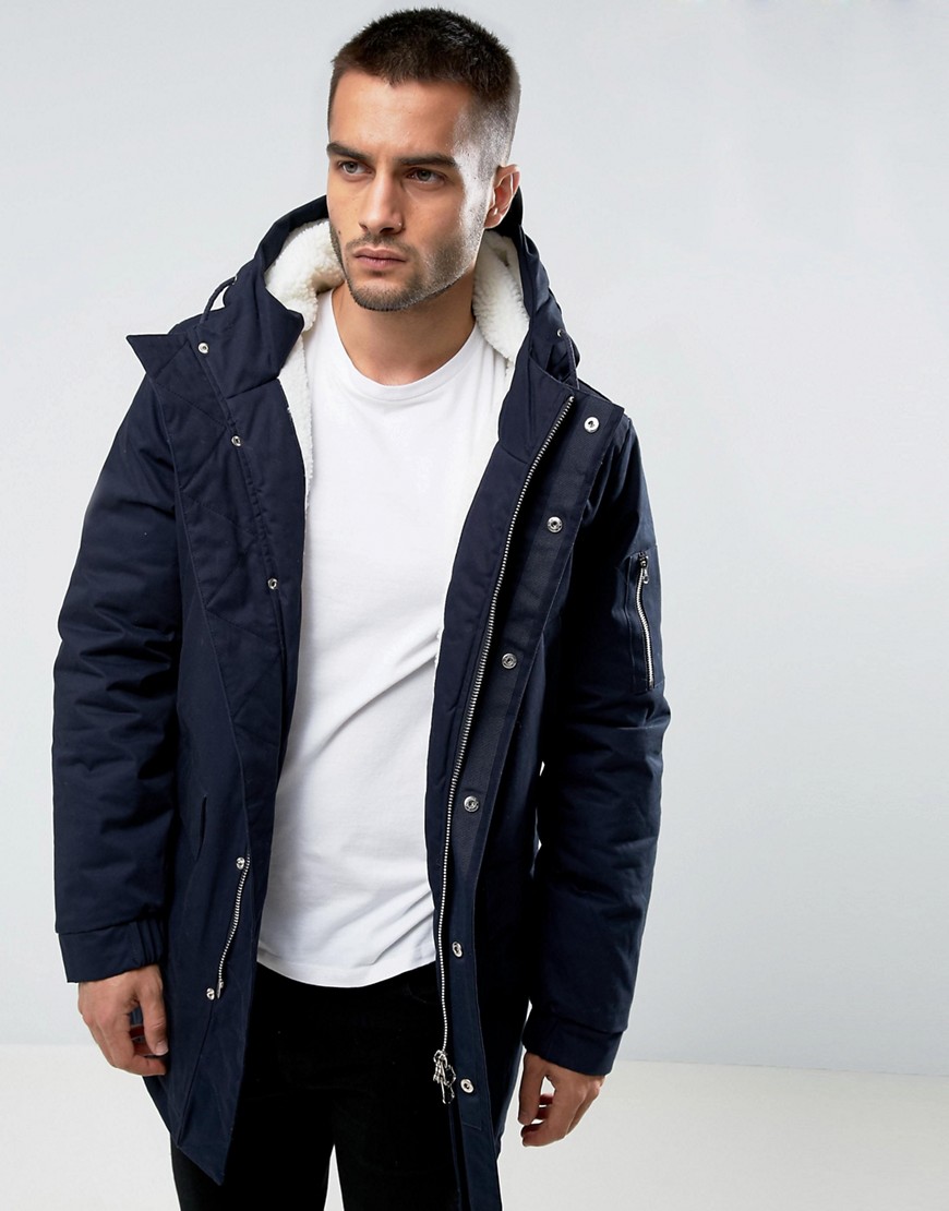 Bellfield Borg Lined Parka With Hood