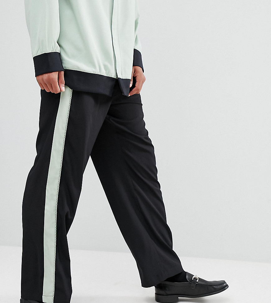 Sacred Hawk joggers with side stripe