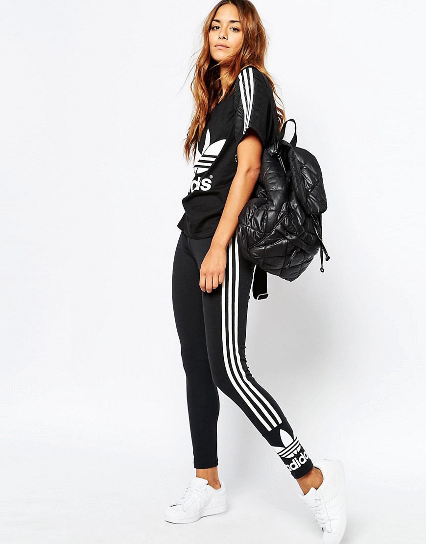Adidas | adidas Originals Oversized T-Shirt With 3 Stripe & Trefoil ...