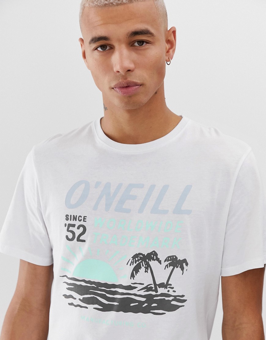 O'Neill Sunset t-shirt in white