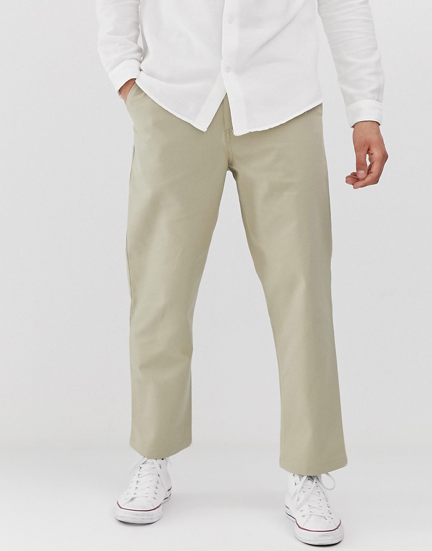Farah Hawtin hopsack cropped trousers in sand