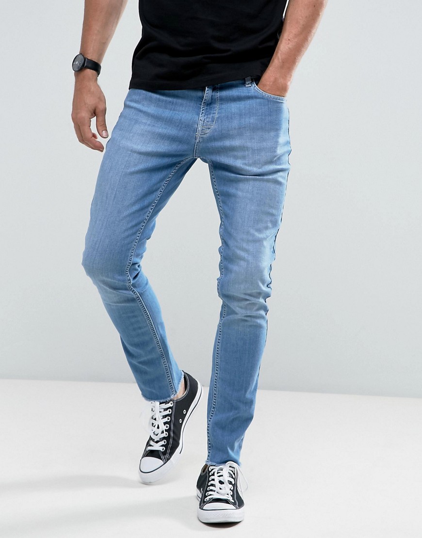 Узкие укороченные джинсы в винтажном стиле с необработанным краем Hoxt Hoxton Denim 