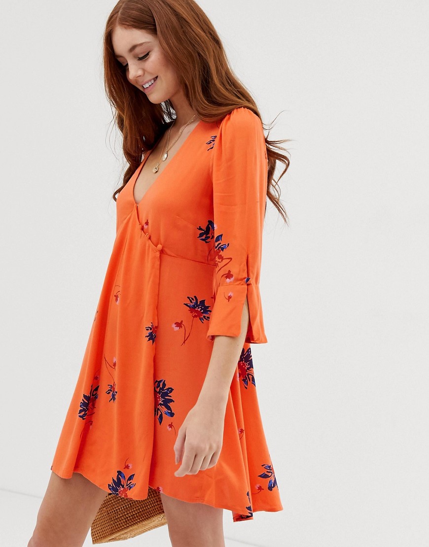 Free People Time On My Side floral print dress