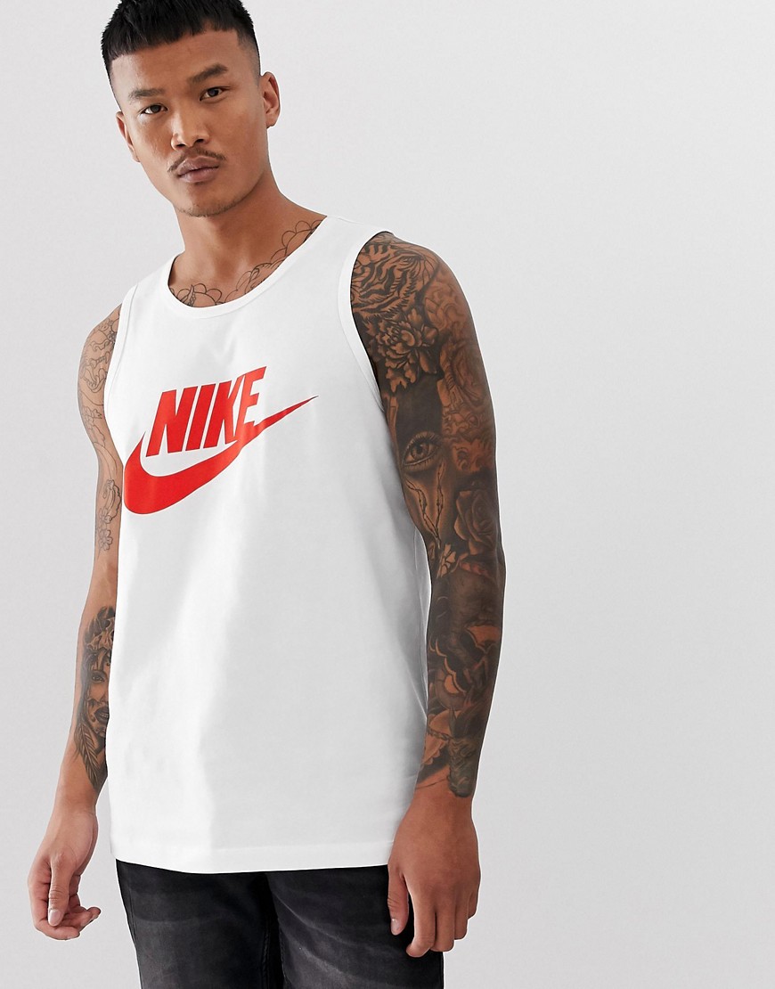 Nike Futura Logo Vest White