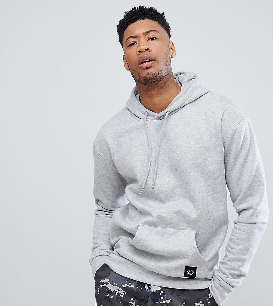 Sixth June hoodie with dropped shoulder in grey marl exclusive to ASOS - Grey