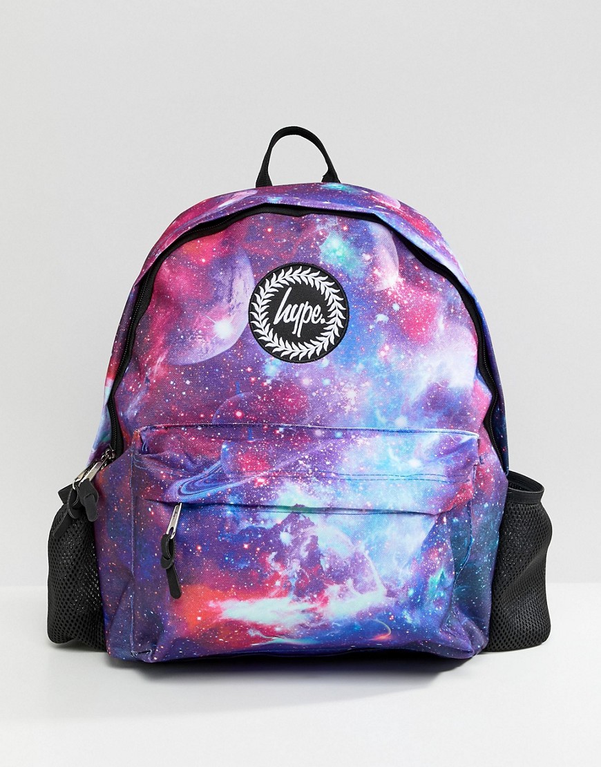 Hype backpack with bottle in space print