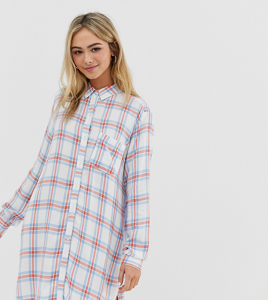 Wednesday's Girl shirt dress in vintage check