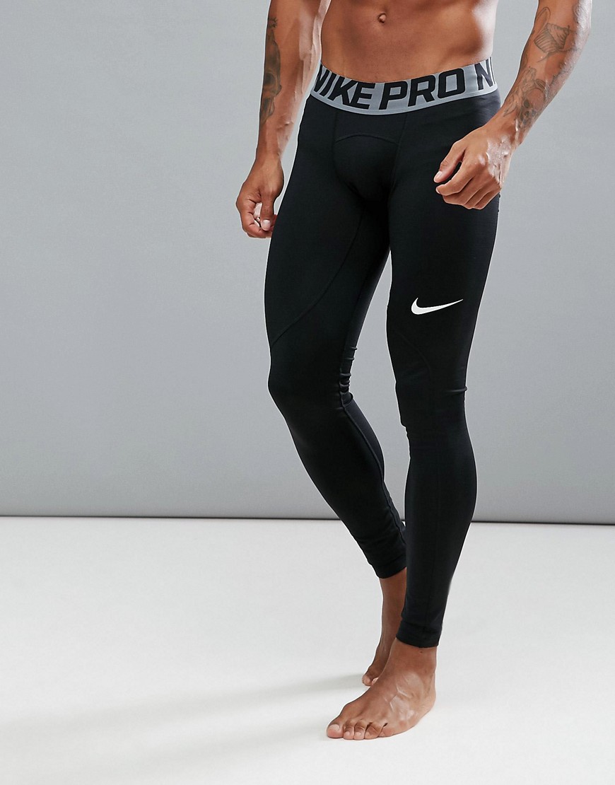 Черные леггинсы Nike Training Pro Warm 838038-010 - Черный 