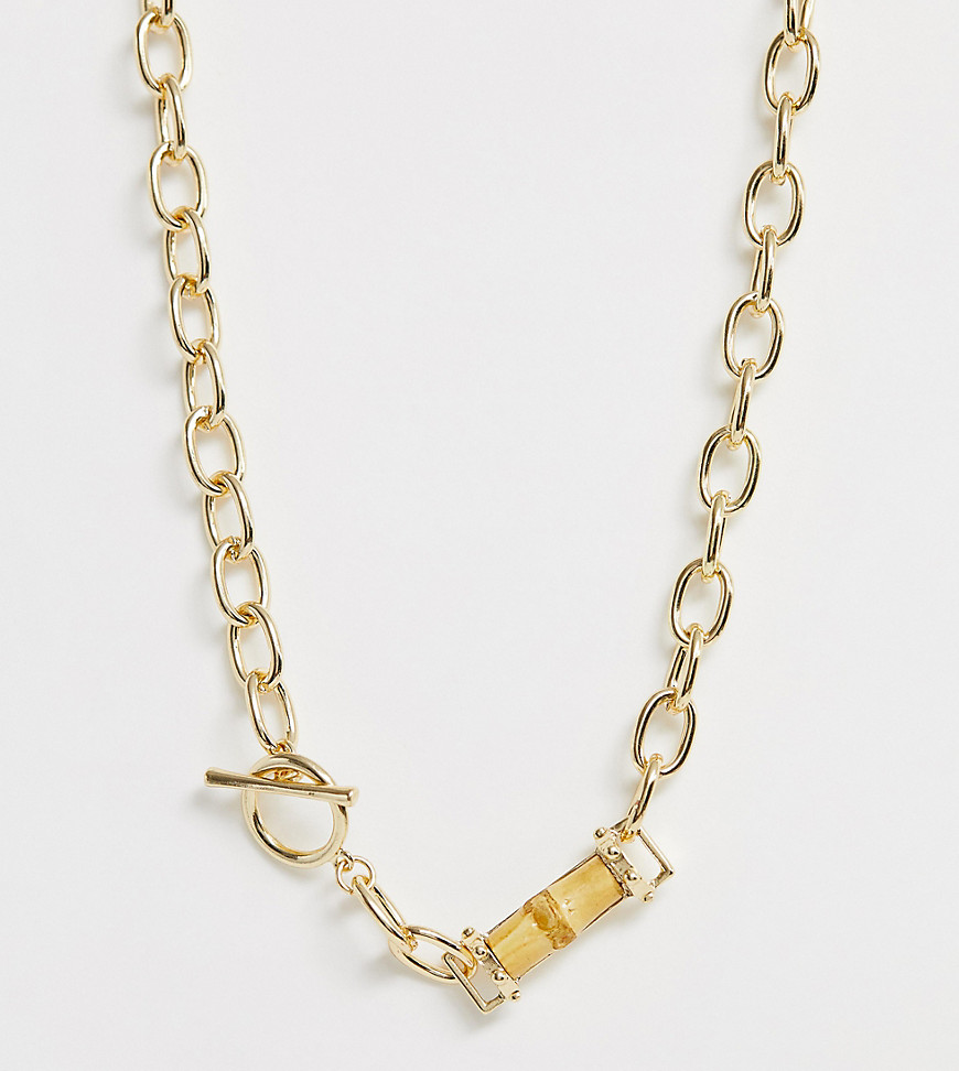 Liars & Lovers chunky chain & bamboo necklace