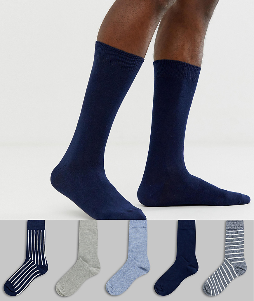 Burton Menswear socks with stripes 5 pack