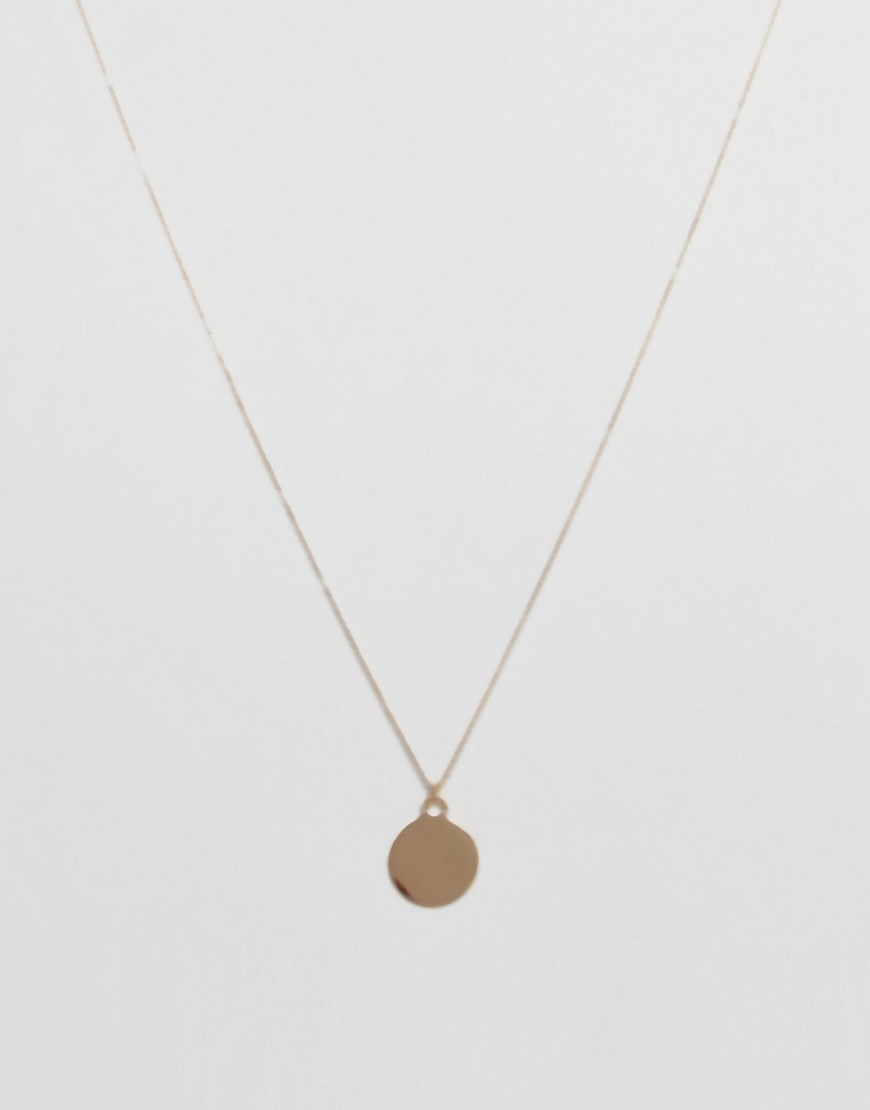 Burton Menswear Necklace With Coin In Gold - Gold