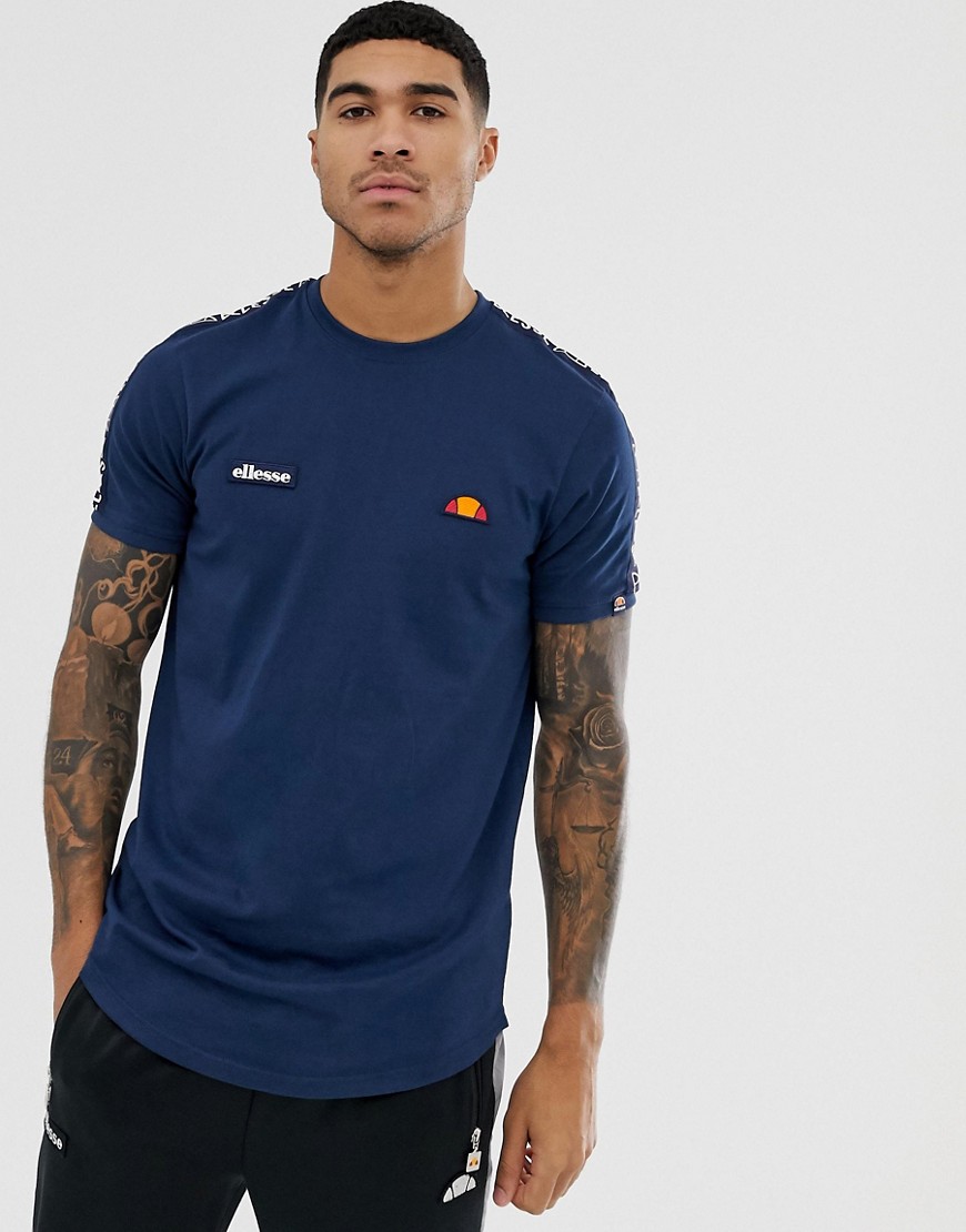 ellesse Fede t-shirt with logo taping in navy
