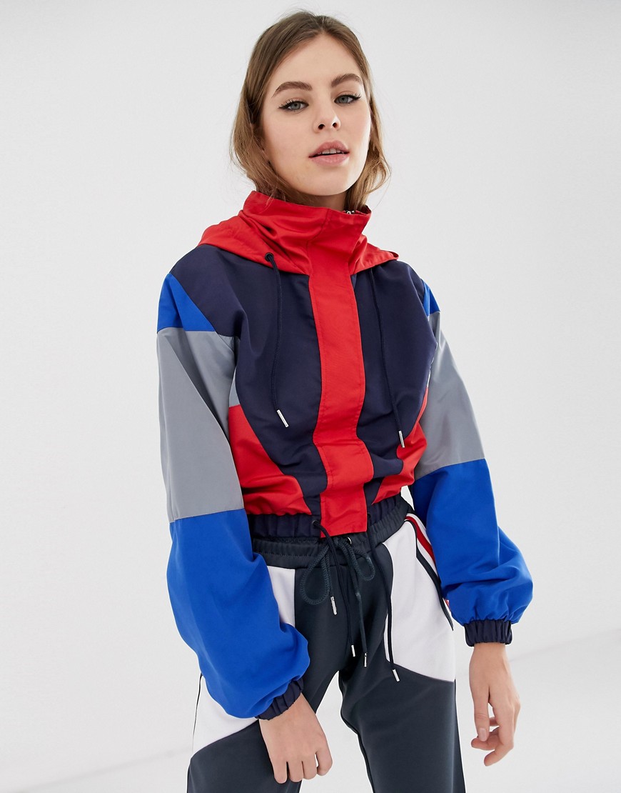 BLFD cropped colour block jacket