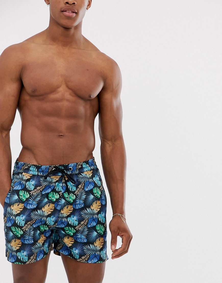 Another Influence fern print swim shorts