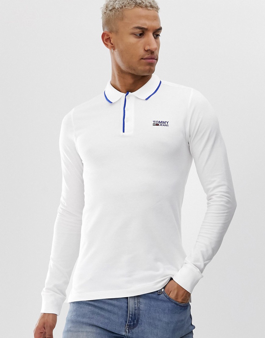 Tommy Jeans stretch long sleeve polo shirt