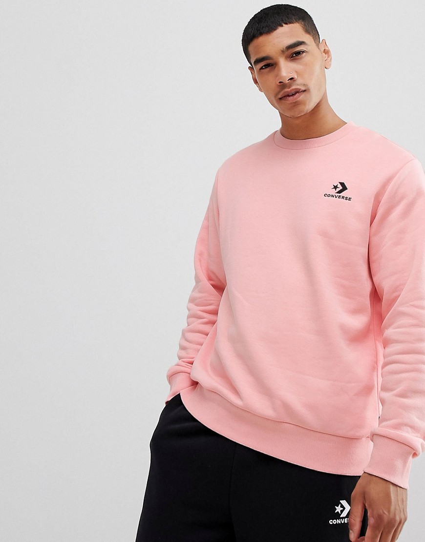 Converse Logo Sweat In Pink 10009141-A02 - Pink