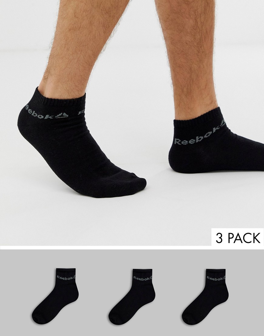 Reebok Training Ankle Socks In Black