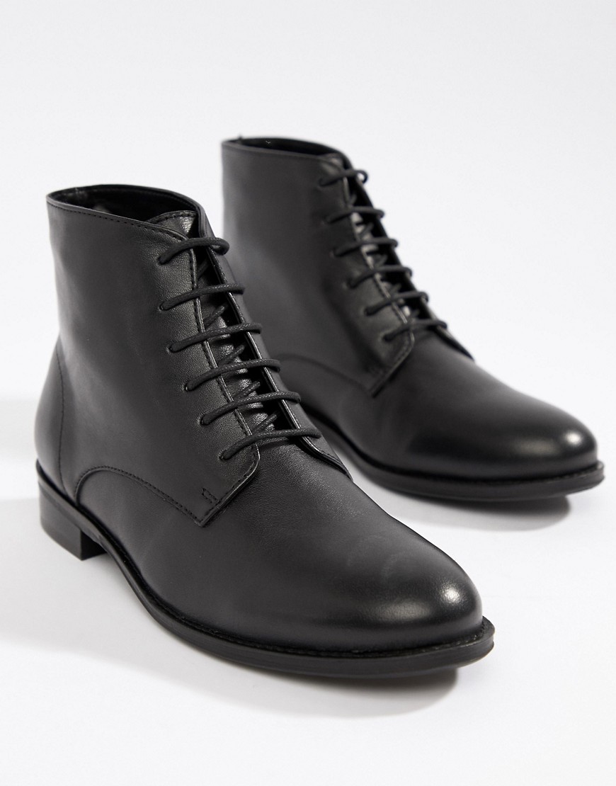 Park Lane Leather Flat Ankle Boots