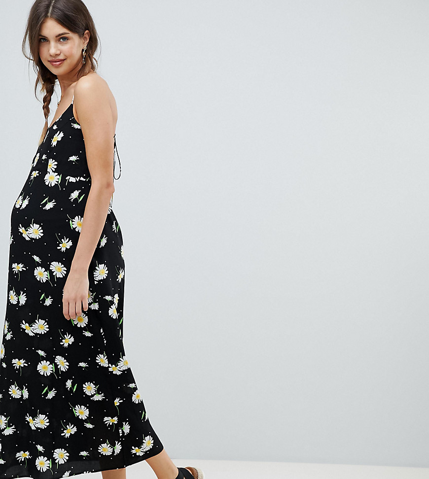 ASOS DESIGN Maternity cami maxi dress in daisy print