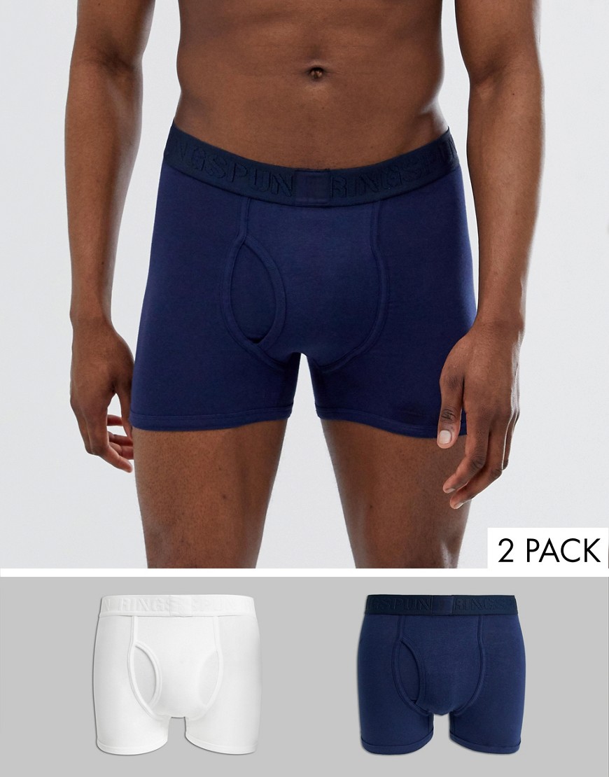 Ringspun 2 pack boxer shorts