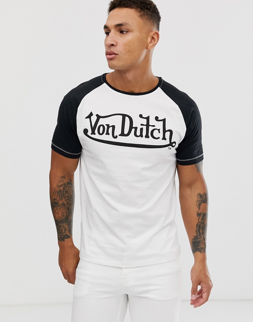 Von Dutch logo raglan sleeve t-shirt