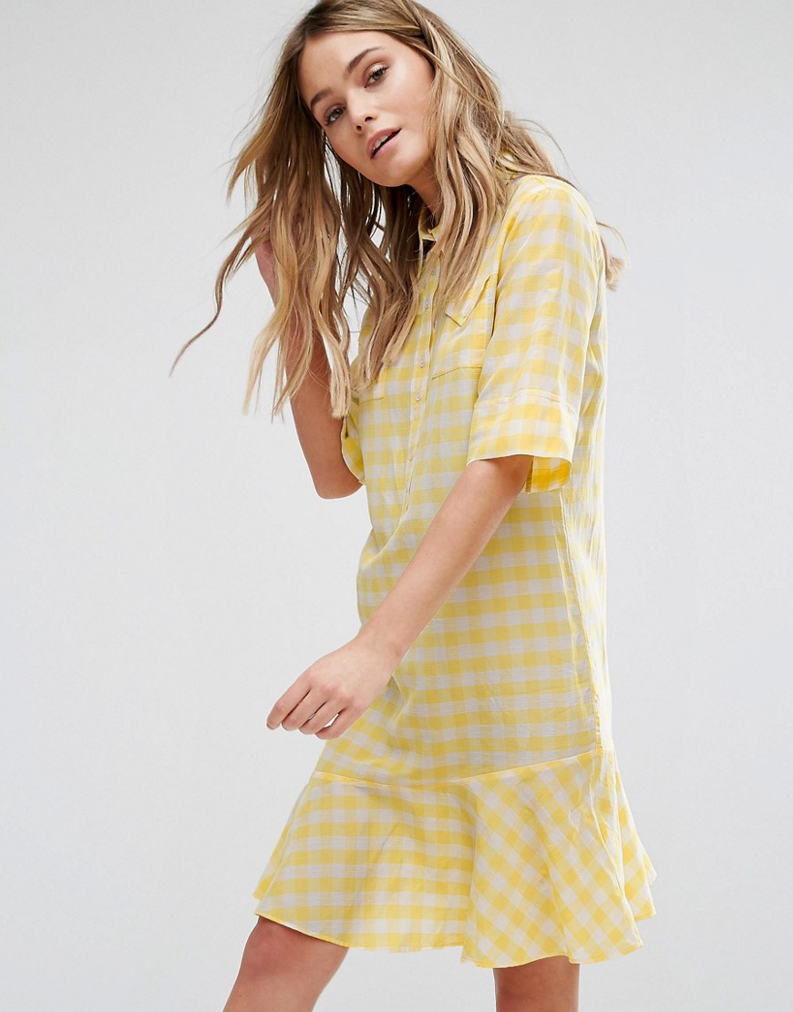 PS by Paul Smith Gingham Yellow Dress - Yellow