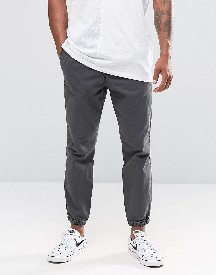 Abercrombie & Fitch | Abercrombie & Fitch Cuffed Joggers Woven Black at ...