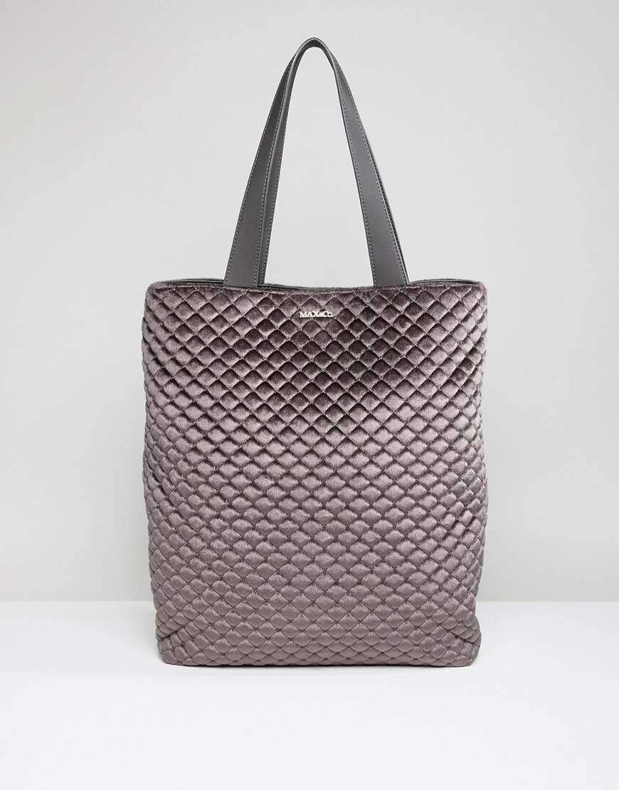 Max & Co Quilted Velvet Tote Bag