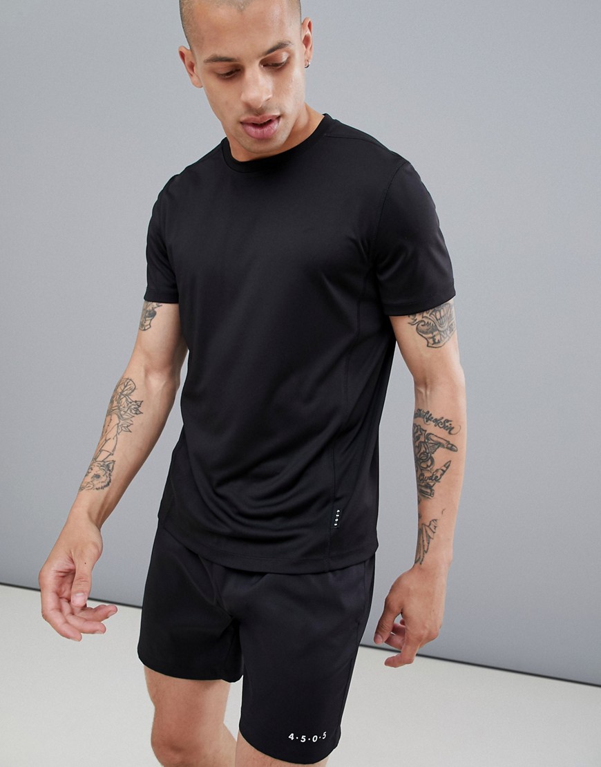 ASOS 4505 t-shirt with quick dry in black - Black