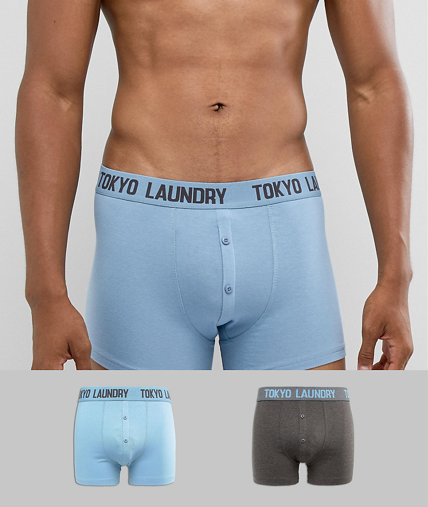 Tokyo Laundry 2 Pack Trunks in Cotton Stretch