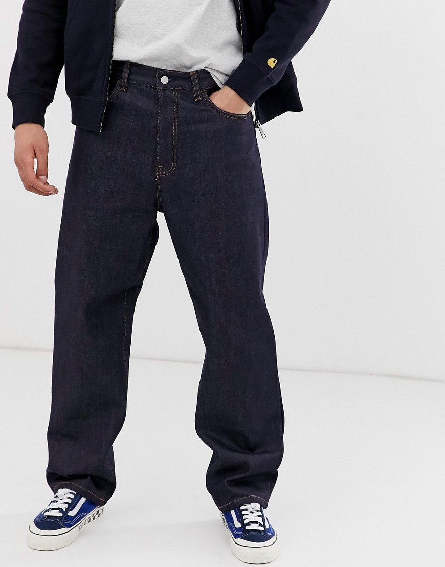 Carhartt WIP Smith denim pant relaxed straight fit in blue