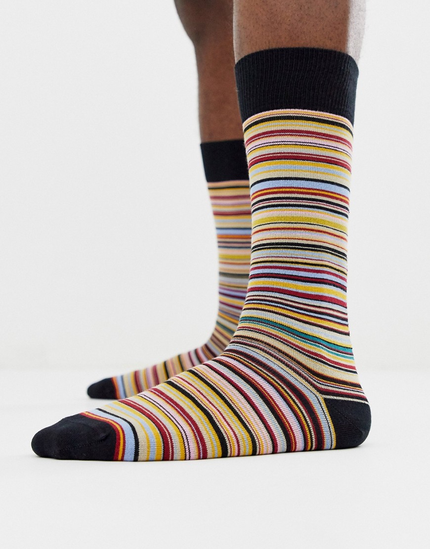 Paul Smith classic stripe socks in multi