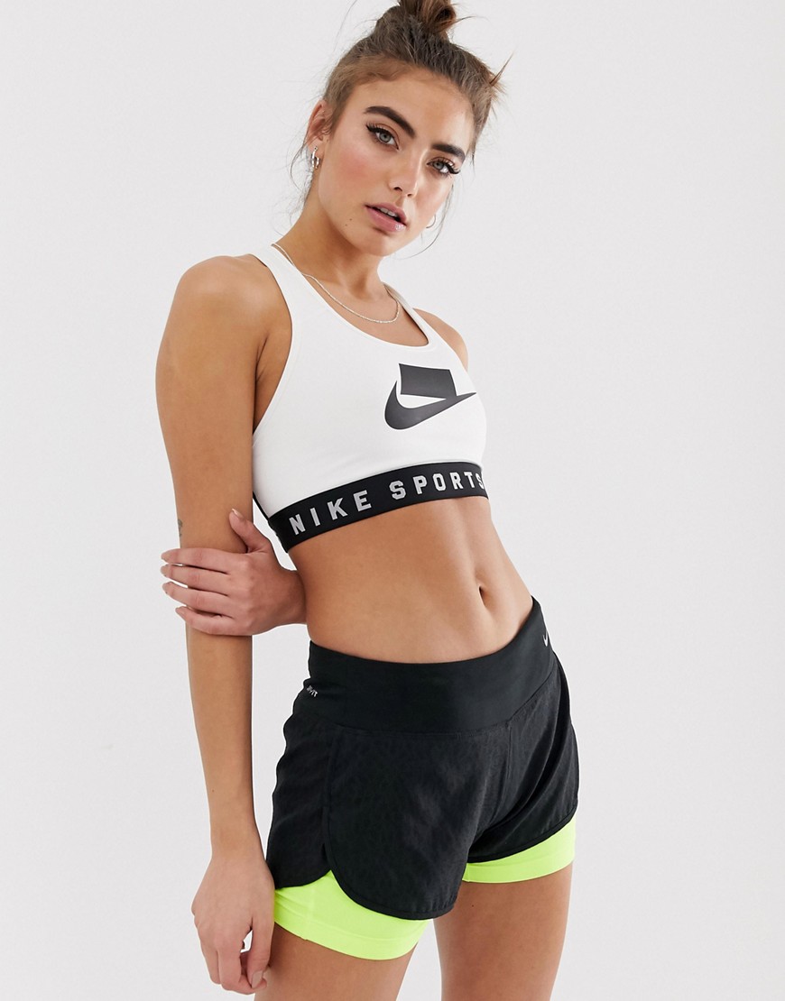 Nike Training Swoosh mesh back sports bra