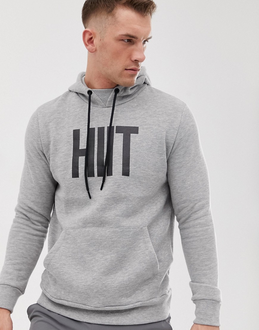 HIIT logo hoodie in grey