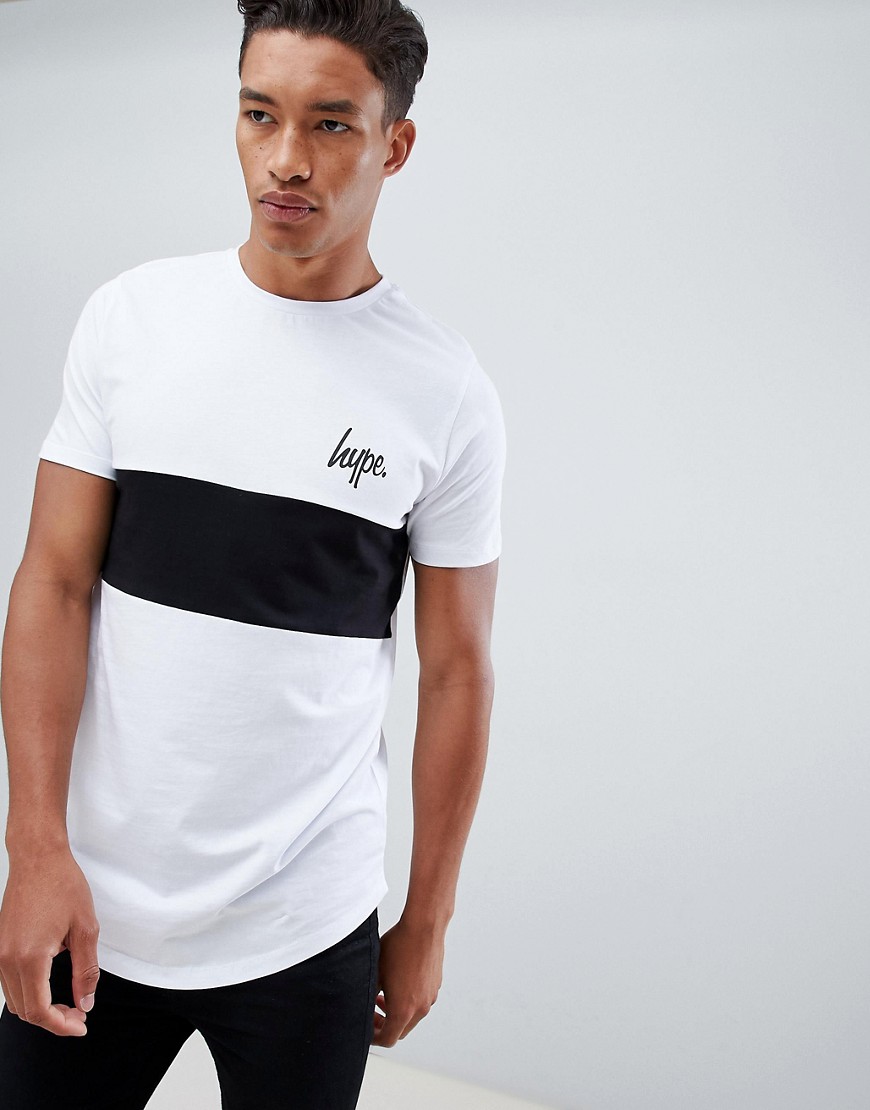 Hype t-shirt with script logo in white