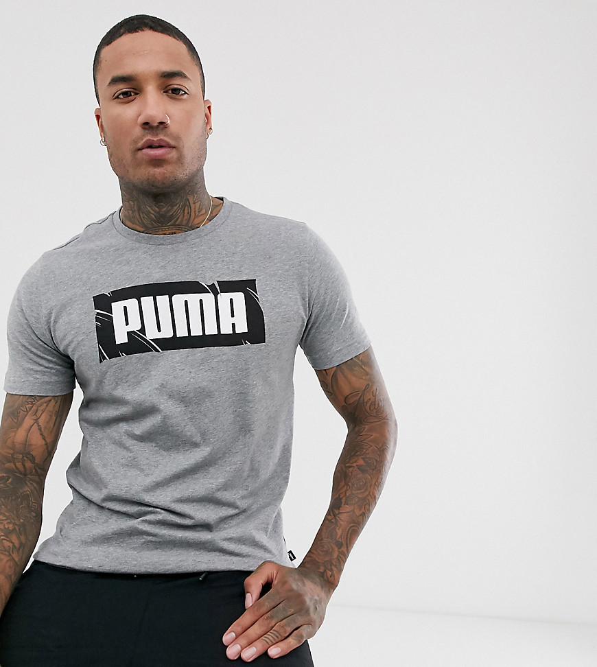 Puma logo t-shirt in grey